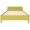 vidaXL Cadre de lit sans matelas vert 100x200 cm tissu