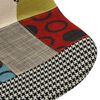 vidaXL Chaise pivotante de salle &agrave; manger Patchwork Tissu