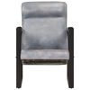 vidaXL Chaise de canap&eacute; 60x75x90 cm Gris Cuir de ch&egrave;vre v&eacute;ritable