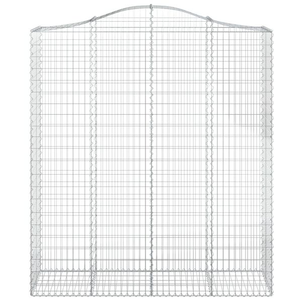 vidaXL Paniers &agrave; gabions arqu&eacute;s 11 pcs 200x50x220/240 cm Fer galvanis&eacute;