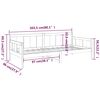 vidaXL Lit de jour sans matelas bois de pin massif 90x200 cm