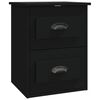 vidaXL Tables de chevet murales 2 pcs noir 41,5x36x53 cm