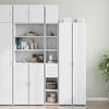 vidaXL Armoire de rangement mince blanc 30x42,5x225 cm