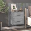 vidaXL Tables de chevet murales 2 pcs Sonoma gris