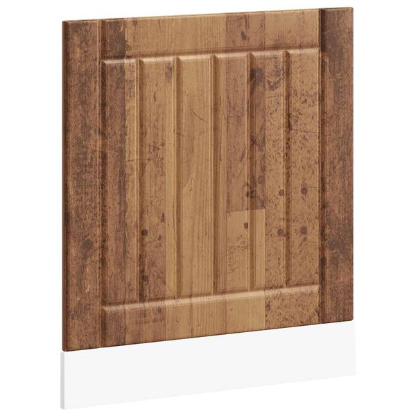 vidaXL Panneau de lave-vaisselle Lucca vieux bois bois d'ing&eacute;nierie