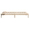 vidaXL Cadre de lit Naturel 75 x 190 cm Pin massif