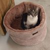 Designed by Lotte Lit nervur&eacute; pour chat Rose 50x35 cm