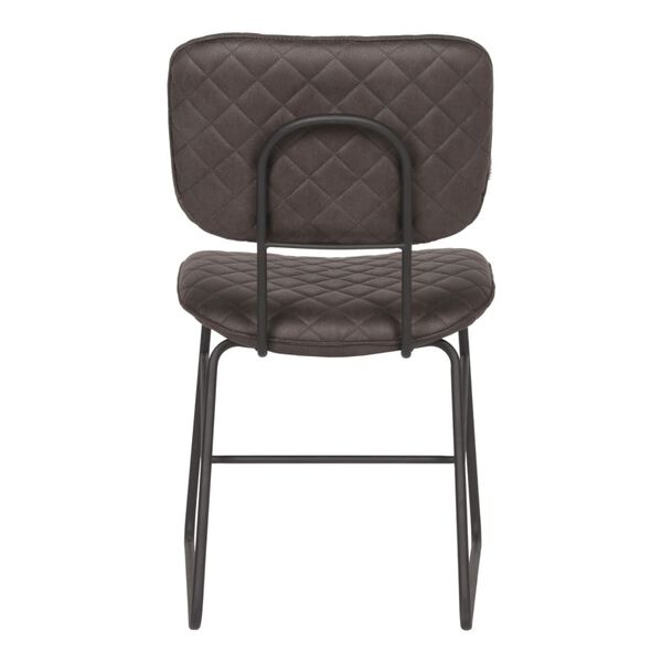 LABEL51 Chaises &agrave; manger lot de 2 Sev 49x60x87 cm anthracite