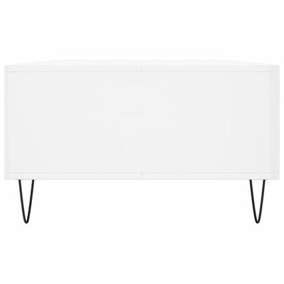 vidaXL Table basse blanc brillant 104x60x35 cm bois d'ingénierie