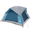 vidaXL Tente de camping de cabine 4 personnes bleu imperm&eacute;able