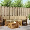 vidaXL Ensemble de canap&eacute;s d'ext&eacute;rieur 5 pcs Naturel et Beige