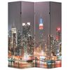vidaXL Cloison de s&eacute;paration pliable 160x170 cm New York la nuit