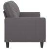 vidaXL Canap&eacute; &agrave; 2 places Gris 120 cm Similicuir