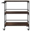 vidaXL Chariot cuisine ch&ecirc;ne marron 100,5x50x105 cm bois d'ing&eacute;nierie