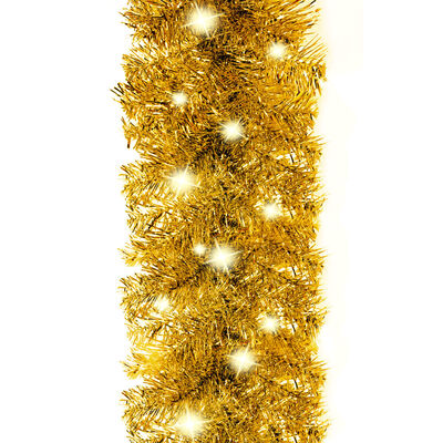 vidaXL Guirlande de Noël avec lumières LED 20 m Doré