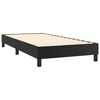 vidaXL Sommier &agrave; lattes de lit avec matelas Noir 90x190 cm Similicuir