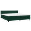 vidaXL Sommier &agrave; lattes de lit et matelas vert fonc&eacute; 180x220cm velours