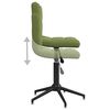 vidaXL Chaises pivotantes &agrave; manger lot de 2 vert clair velours