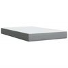 vidaXL Sommier &agrave; lattes de lit et matelas gris clair 120x190 cm tissu