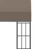 vidaXL Belv&eacute;d&egrave;re mural 3x3 m Taupe Tissu
