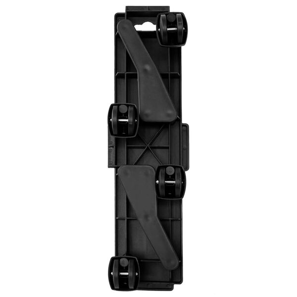 vidaXL Chariots de d&eacute;m&eacute;nagement &agrave; 4 roues 4 pcs noir PP 170 kg