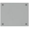 vidaXL Tableau noir magn&eacute;tique mural Blanc 60x50 cm Verre tremp&eacute;