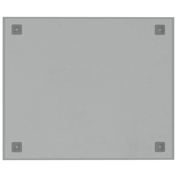 vidaXL Tableau noir magn&eacute;tique mural Blanc 60x50 cm Verre tremp&eacute;