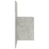 vidaXL Table de chevet murale Gris b&eacute;ton