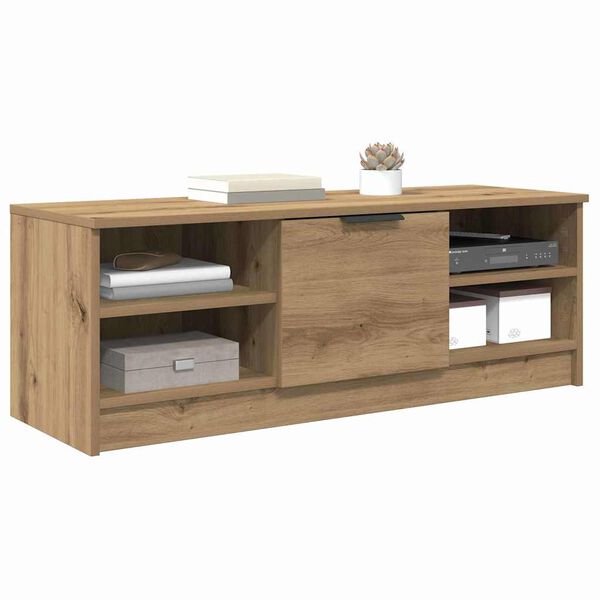 vidaXL Meuble TV Ch&ecirc;ne artisanal 102 x 35 x 36,5 cm Bois d'ing&eacute;nierie