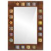 vidaXL Miroir de salle de bain avec stockage Noyer 50 x 70 x 3 cm