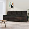 vidaXL Fauteuil de massage inclinable 4 places marron similicuir
