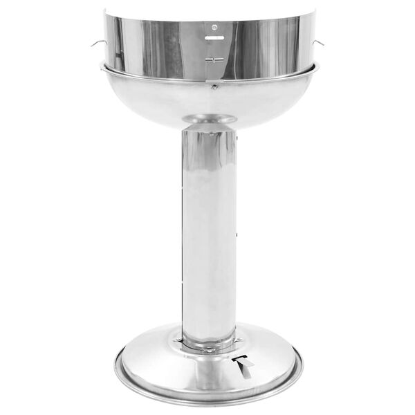 vidaXL Barbecue au charbon sur support Acier inoxydable