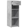 vidaXL Buffet gris b&eacute;ton 30x42,5x93 cm bois d'ing&eacute;nierie