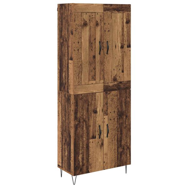 vidaXL Haut Armoire Bois Ancien 69,5 x 34 x 180 cm Bois d'ingénierie