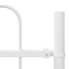 vidaXL Clôture de jardin Blanc 3,4 x 1,2 m Acier peint par poudre