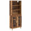 vidaXL Haut Armoire Bois Ancien 69,5 x 32,5 x 180 cm Bois d'ing&eacute;nierie