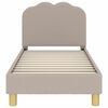 vidaXL Cadre de lit pour tout-petit avec t&ecirc;te de lit Gris clair