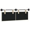 vidaXL T&ecirc;te de lit suspendue Montage mural Cr&egrave;me 150 x 55 x 5 cm tissu