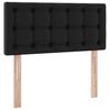 vidaXL Lit avec rangement et matelas Noir 100 x 200 cm Simili cuir