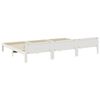 VidaXL Cadre de lit familial sans matelas blanc 270x200 cm