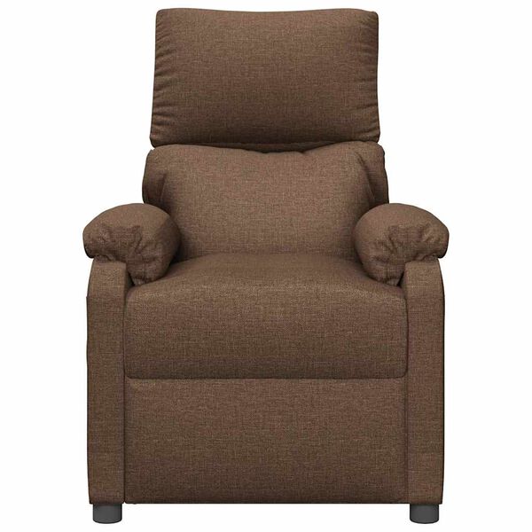 vidaXL Fauteuil de massage Marron Tissu
