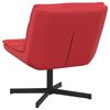 vidaXL Chaise pivotante Rouge 63 x 75 x 76 cm PU