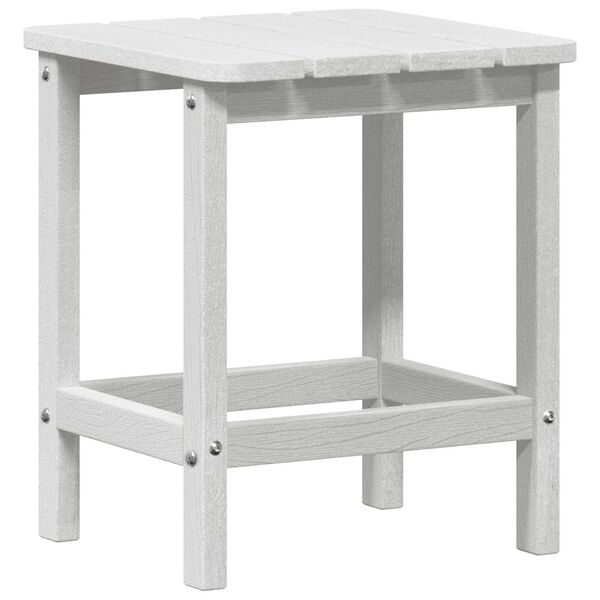 vidaXL Table d'appoint Adirondack Blanc 38 x 38 x 46 cm HDPE