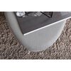 Venture Home Pouf Otto 100x40x41 cm Velours c&ocirc;tel&eacute; Noir et gris