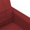 vidaXL Canap&eacute; &agrave; 2 places Rouge bordeaux 140 cm Tissu