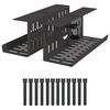 vidaXL Plateau de gestion de c&acirc;bles sous le bureau 2 pc Noir