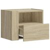vidaXL Tables de chevet murales 2 pcs ch&ecirc;ne sonoma 45x30x35 cm