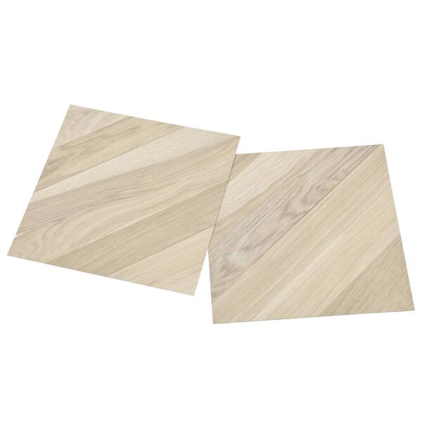 vidaXL Planches de plancher autoadhésives 20 pcs PVC 1,86m² Beige rayé