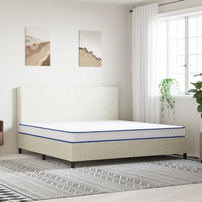 vidaXL Matelas en mousse à mémoire de forme blanc 200x200x17 cm