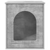vidaXL Maison pour chat B&eacute;ton 53 x 52 x 62 cm Bois d'ing&eacute;nierie